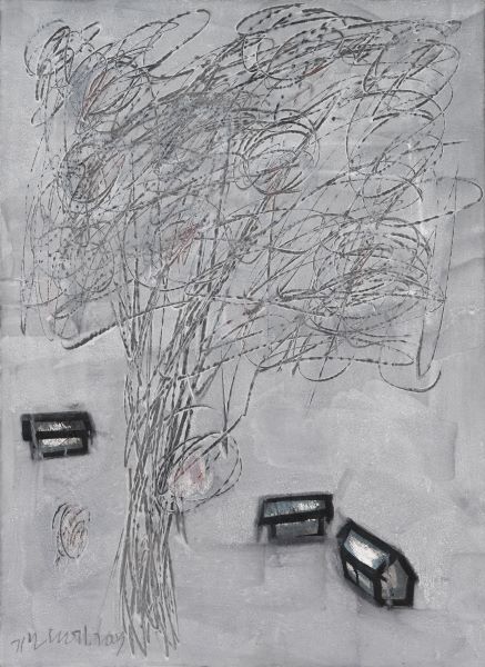 [2007] Tree Vilages, Acrylic Ink...paper, 108x79cm